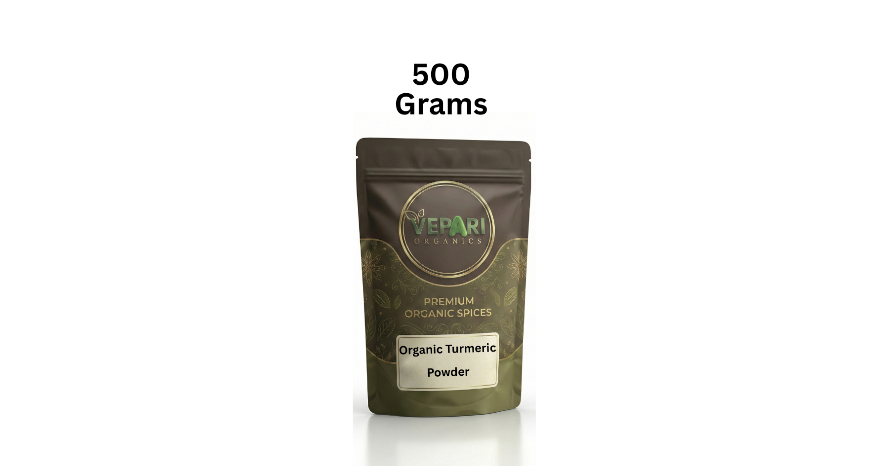Pure Organic Turmeric Powder – 500g | Chemical-Free Haldi | Vepari Organics